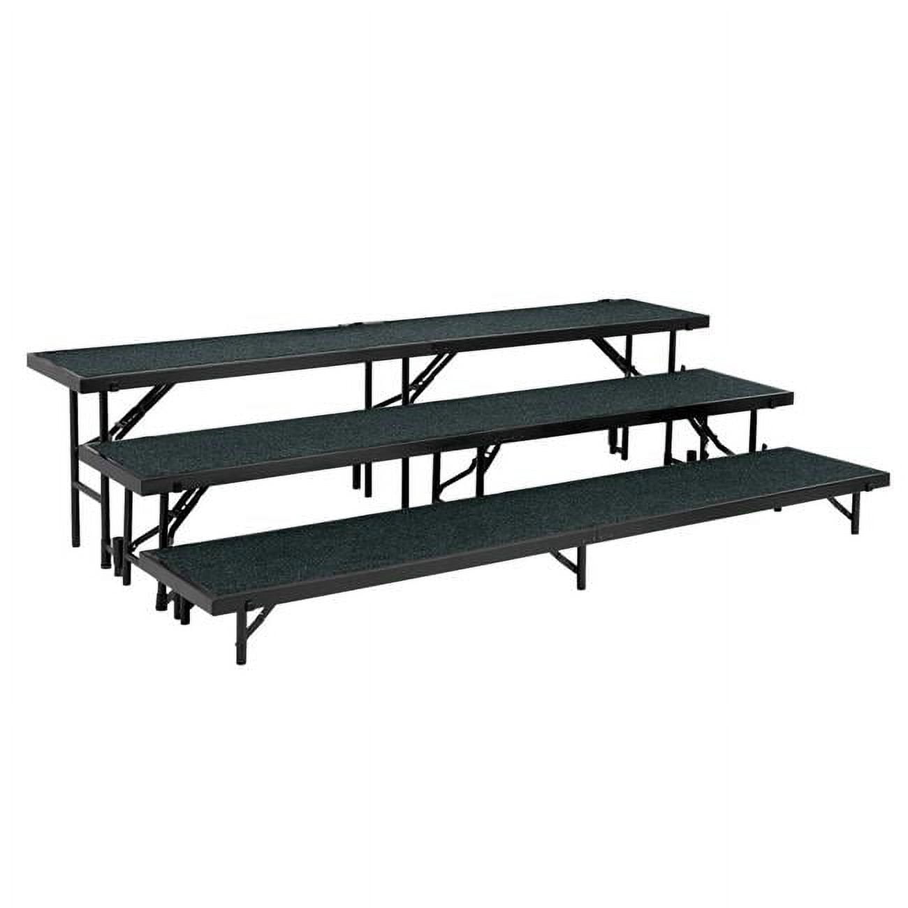 National Public Seating RS3LC-40 3 Level Straight Standing Choral Riser ...