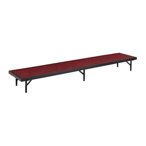 National Public Seating RT24C-40 18 x 72 x 24 in. Tapered Standing Choral Riser, Red Carpet