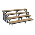 thumbnail image 1 of National Public Seating RT3LHB 3 Level Hardboard Tapered Riser Sets, 1 of 1