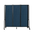 thumbnail image 1 of NPS ROBO Series 6ft Modern Metal Room Divider with 3 Sections in Blue, 1 of 2