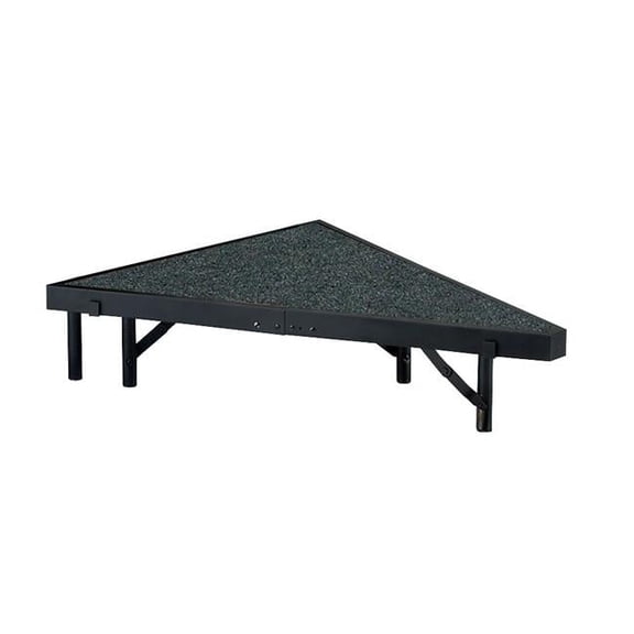 National Public Seating SP488C-02 Stage Pie Compatible with a 4 ft. x 8 ft. x 8 in. Stage, Grey Carpet