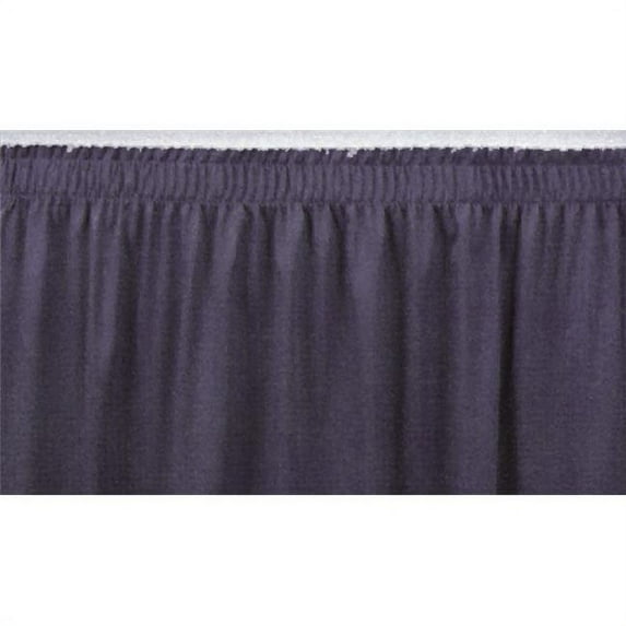 National Public Seating SS16-10 16 in. Stage Shirred Pleat Skirting - Black