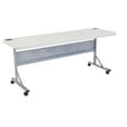 thumbnail image 1 of NPS BPFT Series 24x72" Plastic Flip-N-Store Training Table in Speckled Gray, 1 of 7