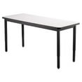 thumbnail image 1 of National Public Seating Heavy-Duty Steel Table, 37-1/4"H x 30"W x 72"D, Whiteboard/Black, 1 of 2