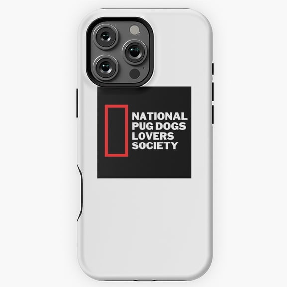 National Pug Dog Lovers Society Phone Case for iPhone 16 15 14 13 12 11 Pro Max