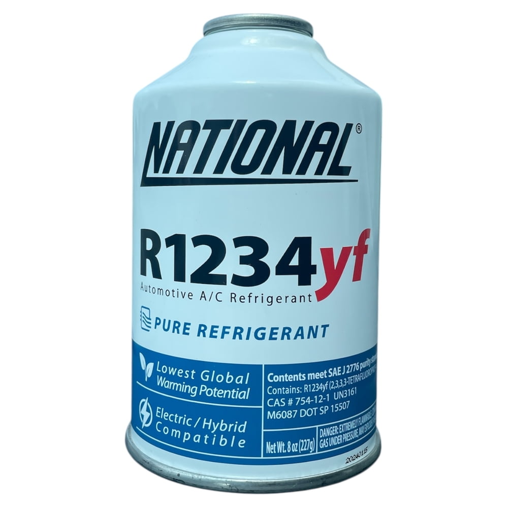 National R1234yf Pure Refrigerant  8 oz Can | Easy-to-Use Self-Sealing Can | AHRI Certified  California Approved