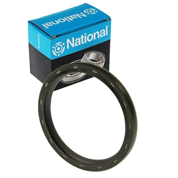 National Rear Engine Crankshaft Seal compatible with Ford F-150 1983-2010 - PTFE Rubber Material
