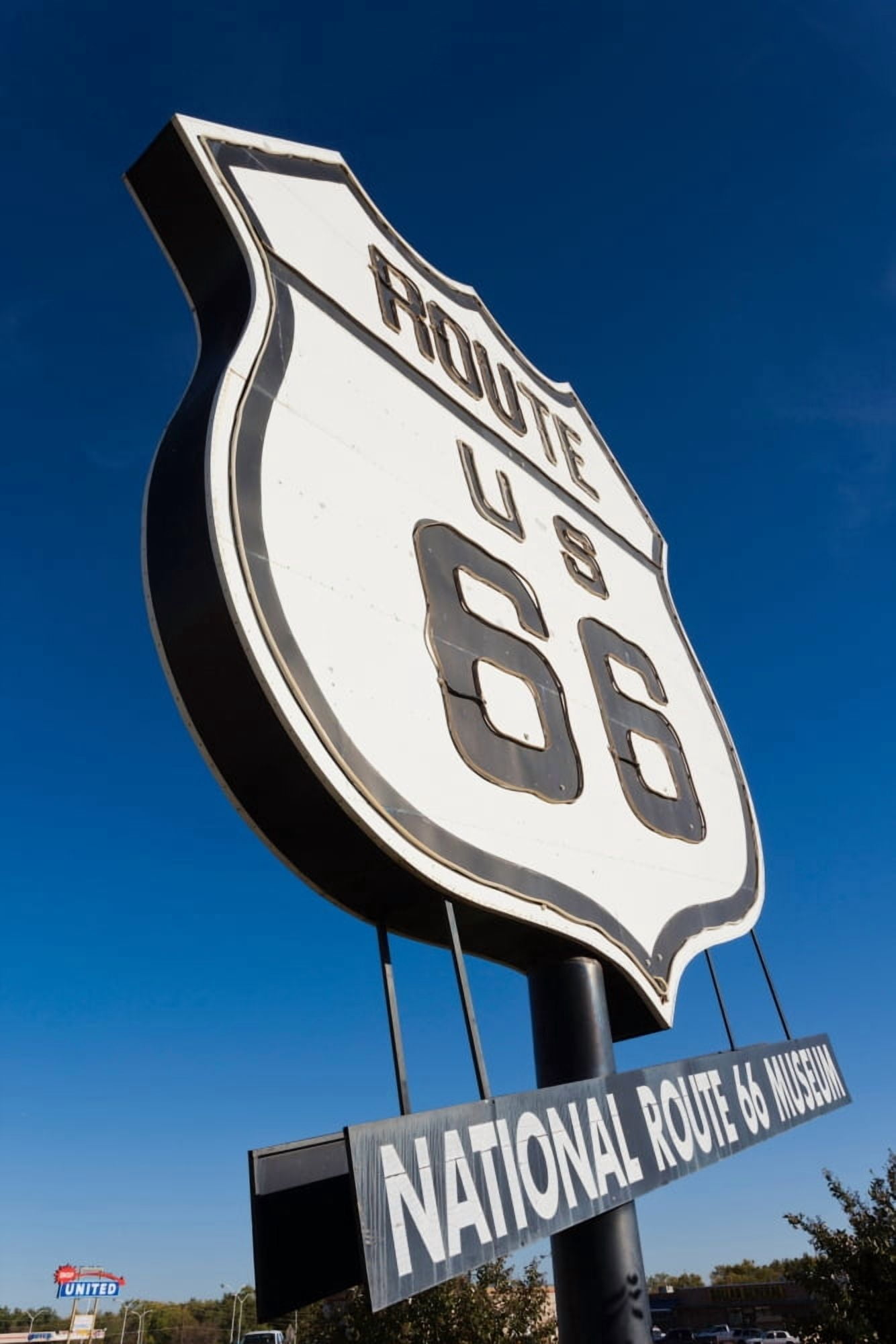 National Route 66 Museum sign Elk City Beckham County Oklahoma USA Canvas Art - Panoramic Images (18 x 24)