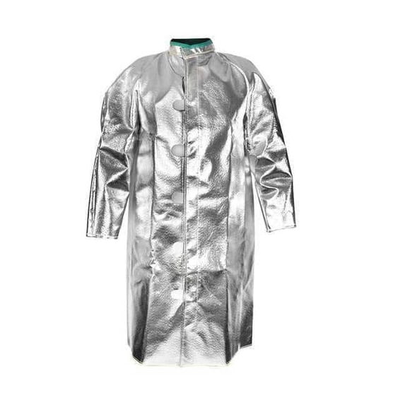 National Safety Apparel Aluminized Coat,M,Carbon Kevlar(R) C22NLMD45