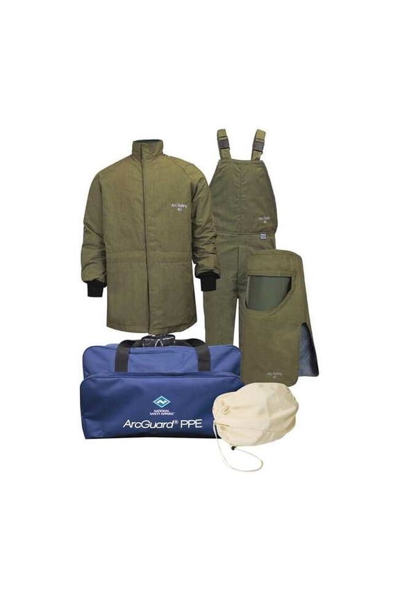 Arc Flash Protection Clothing Kit,2XL KIT4SCLT40NG2X
