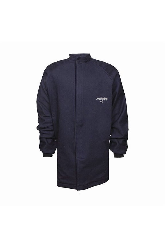FR Jacket, 40 cal/sq cm, L, 9 oz UltraSoft(R), Hook-and-Loop Closure C04UQUQ40LG32