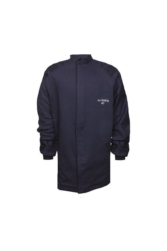 FR Jacket, 40 cal/sq cm, L, 9 oz UltraSoft(R), Hook-and-Loop Closure