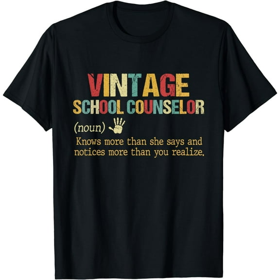 National School Counseling Week School Counselor Definition T-Shirt