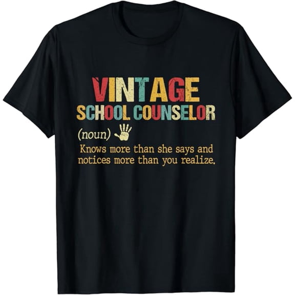 National School Counseling Week School Counselor Definition T-Shirt