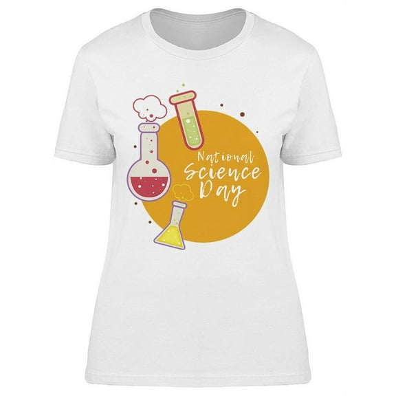 National Science Day In Circle T-Shirt Women -Image by Shutterstock, Female Large