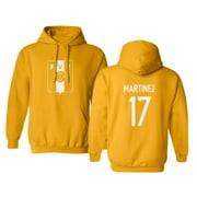 National Soccer 2021 Venezuela #17 Josef MARTINEZ Copa America Unisex Hooded Sweatshirt (Gold, Small)