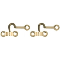 National Hardware V1841 Series N211-938 Hook and Staple, Solid Brass, Solid Brass