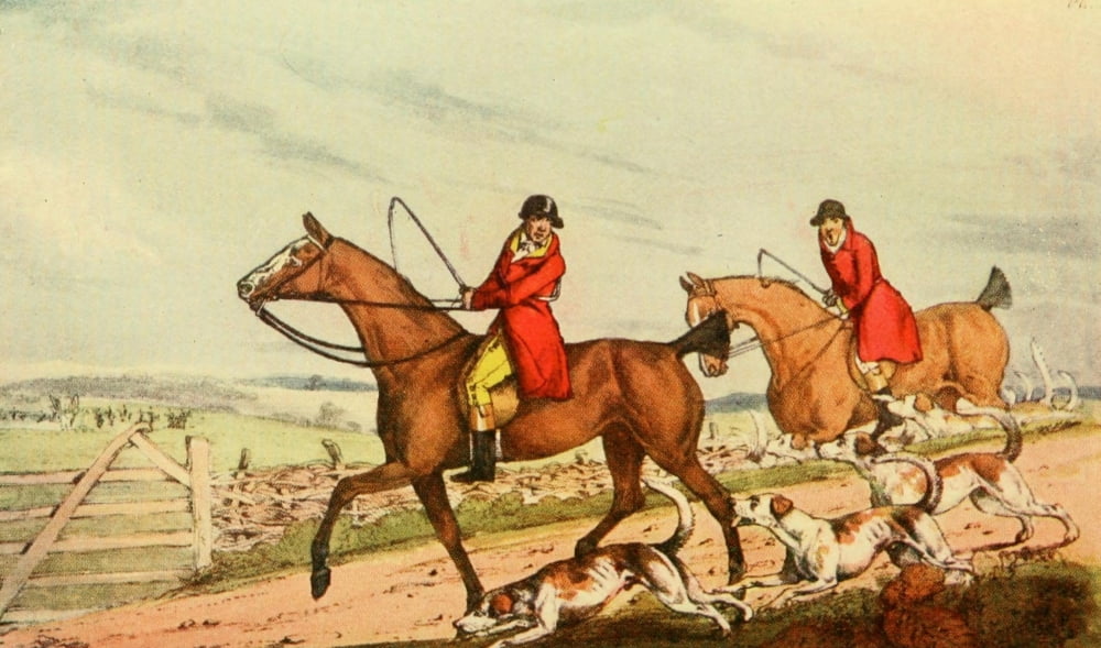 National Sports of GB 1903 Fox-hunting Canvas Art - Henry Alken (24 x 36)
