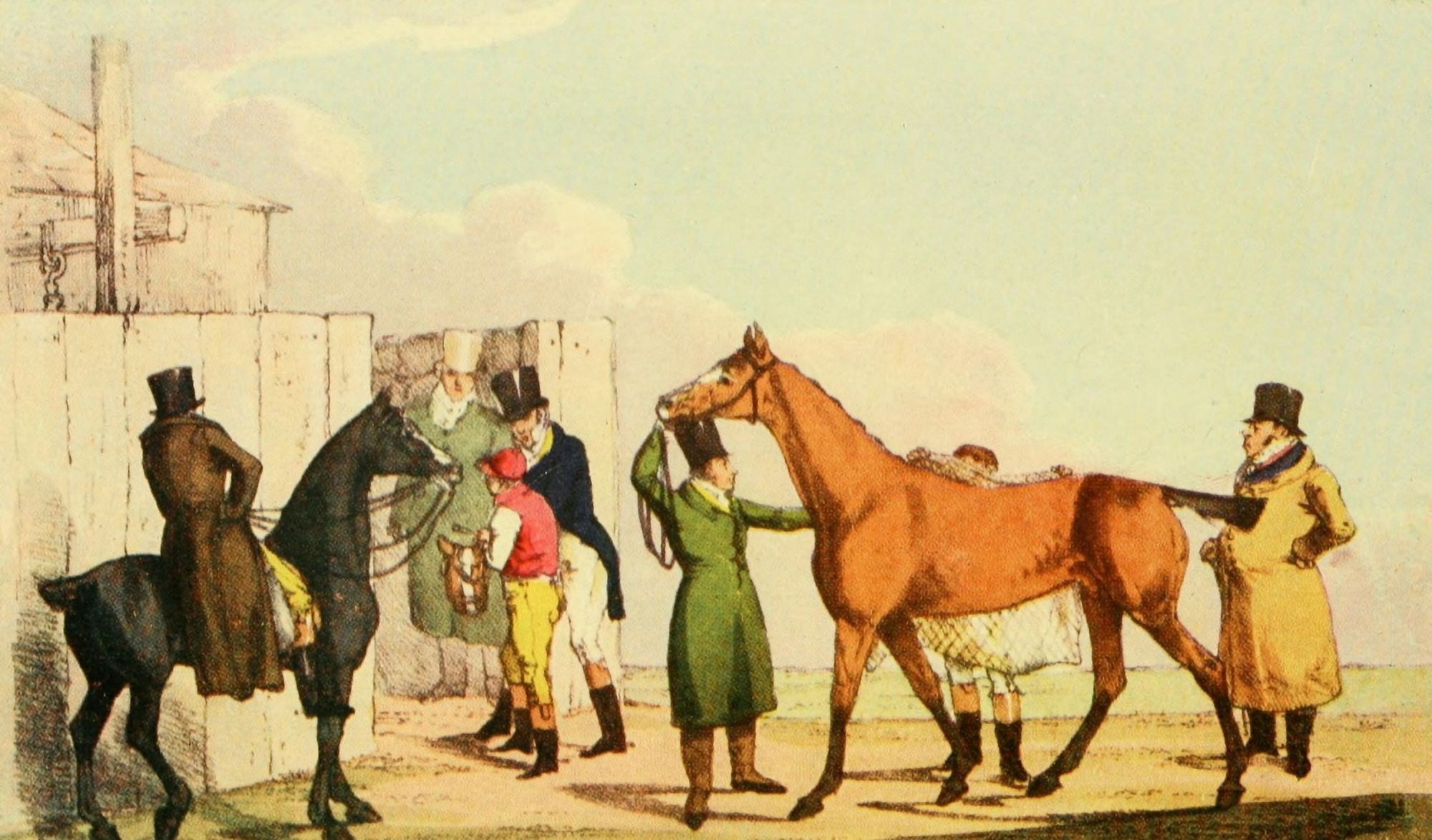 National Sports of GB 1903 Going to weigh Canvas Art - Henry Alken (24 x 36)