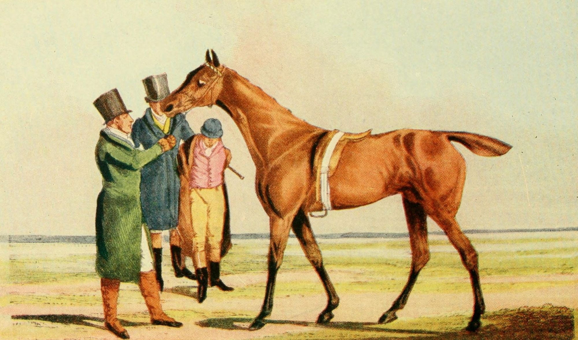 National Sports of GB 1903 Race horse Canvas Art - Henry Alken (18 x 24)