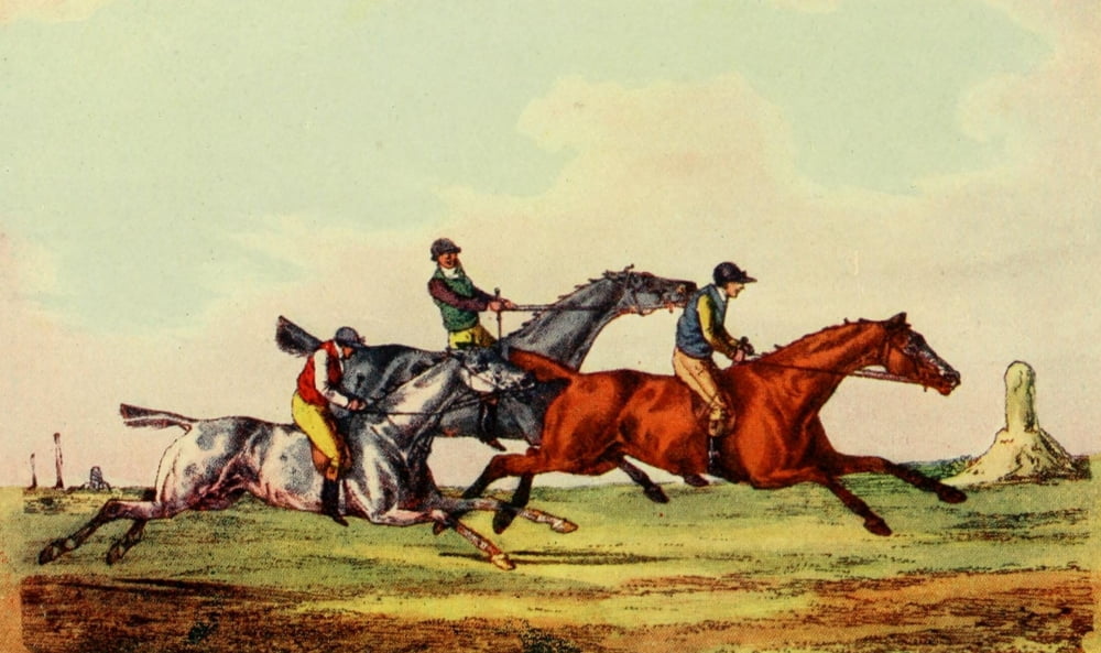 National Sports of GB 1903 Racing Canvas Art - Henry Alken (24 x 36)