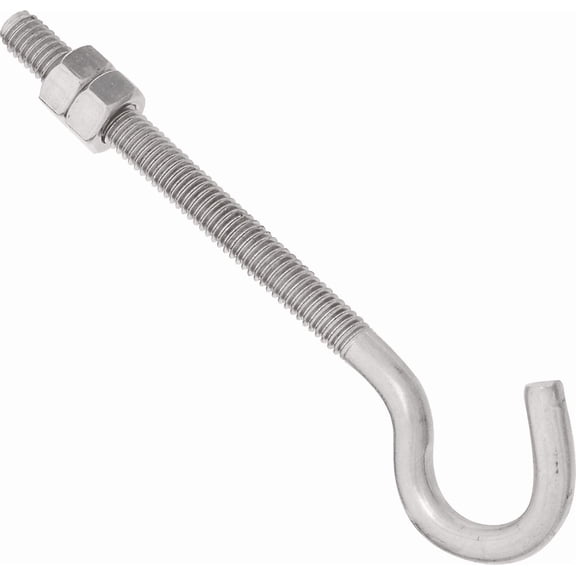 National Stainless Steel Bolt With Hex Nuts - Single Pack Construction & DIY Use, Standard Hardware Spec