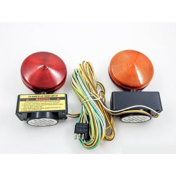 National Standard Products 12v Magnetic Towing Tow Light Kit Trailer Rv Tow Dolly Tail Towed Car Boat Truck (6 Pack)