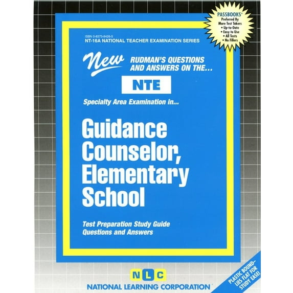 National Teacher Examination: Guidance Counselor, Elementary School : Passbooks Study Guide (Other)