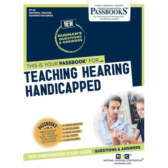 National Teacher Examination Series (NTE Teaching Hearing Handicapped (Nt-28): Passbooks Study Guide Volume 28, (Paperback)