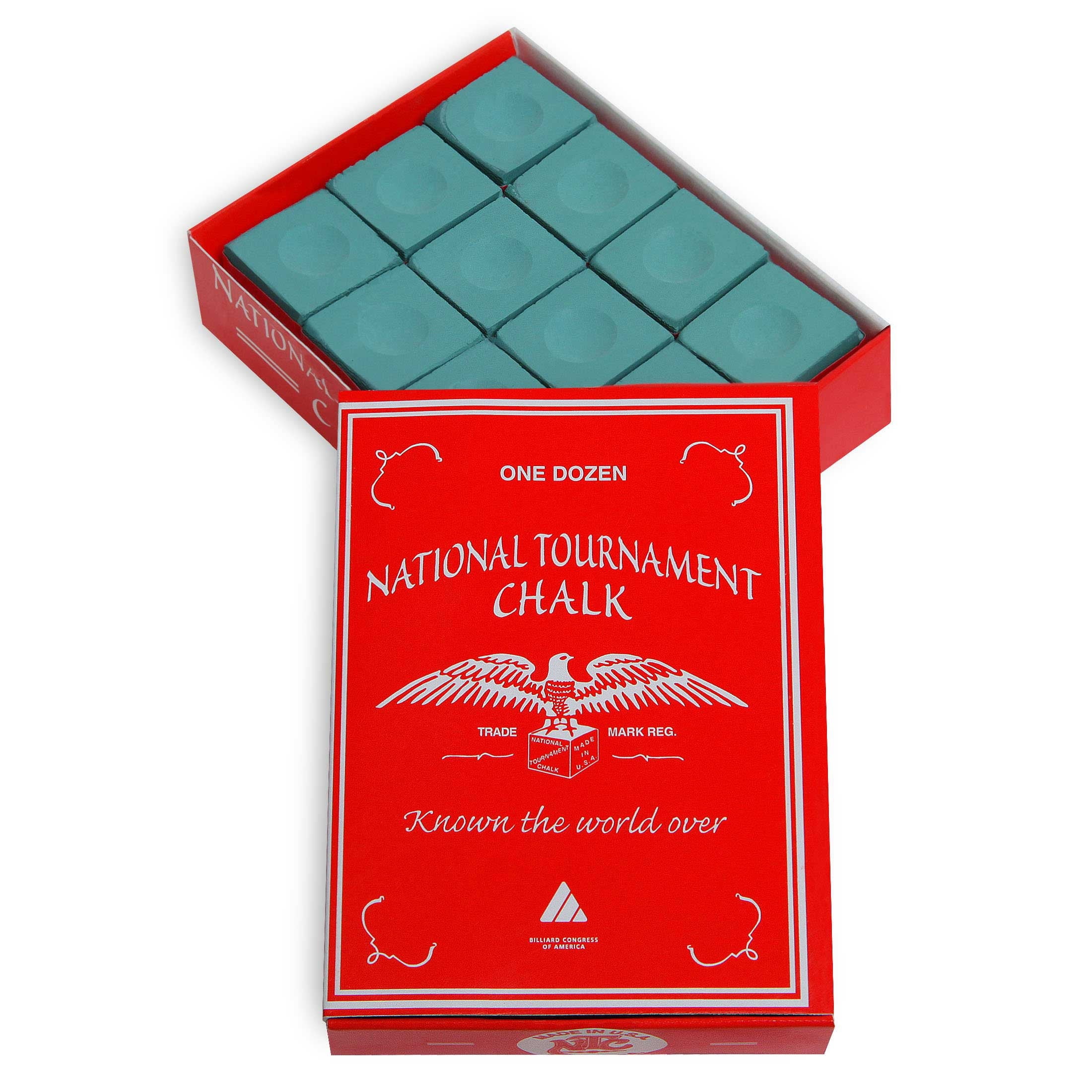 National Tournament Pool cue Billiard Premium Chalk One Dozen