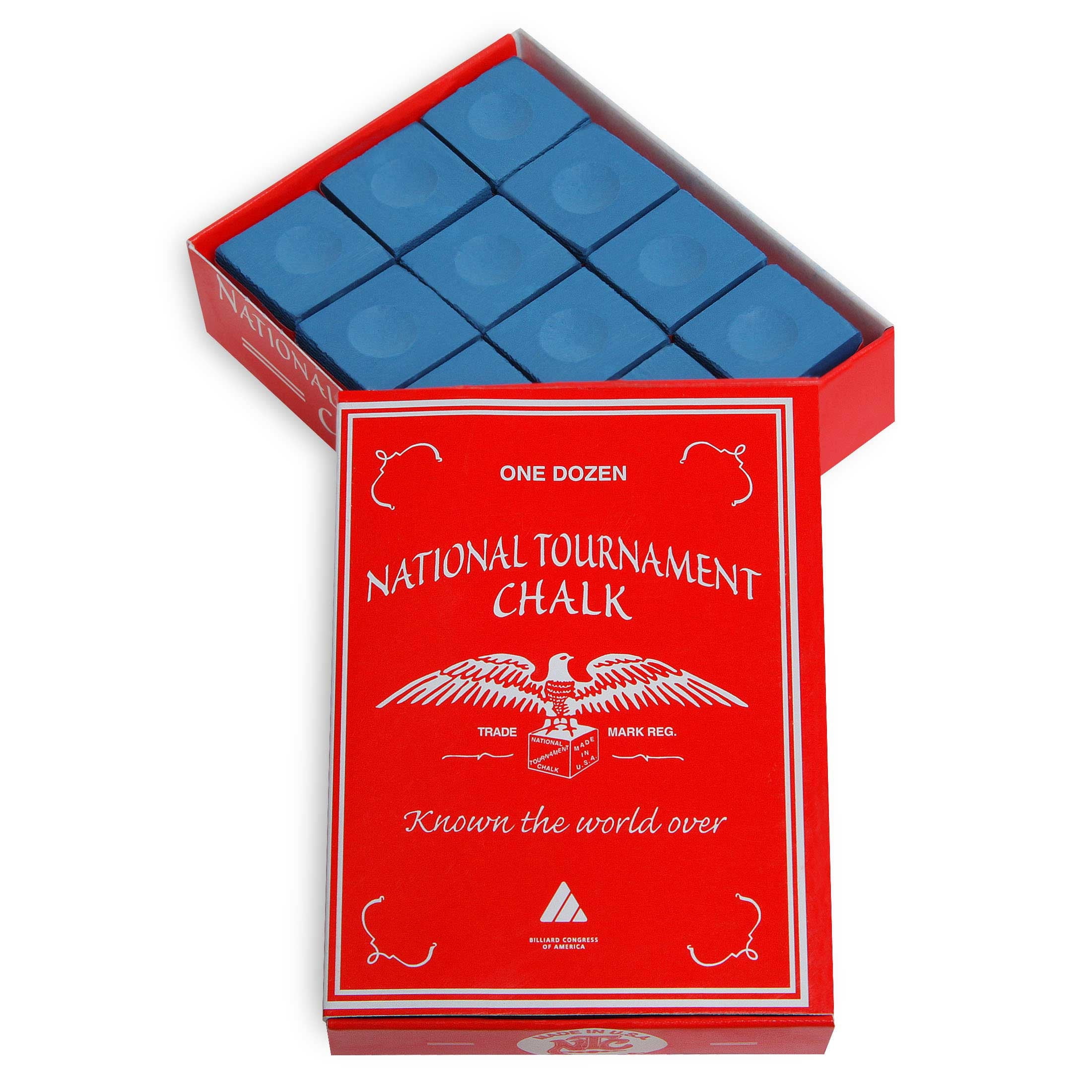 National Tournament Pool cue Billiard Premium Chalk One Dozen