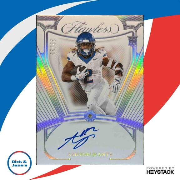 National Treasures Collegiate Ashton Jeanty #3 Flawless Rookie Gem Signatures Auto Panini