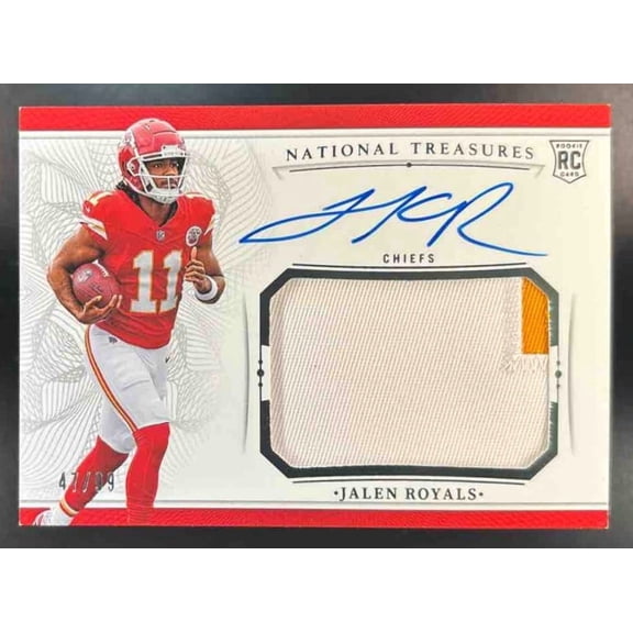 National Treasures Jalen Royals #CRPA-JRS Crossover Rookie Patch Autograph