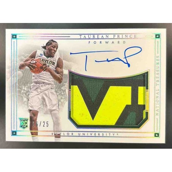 National Treasures Taurean Prince #152 Rookie Patch Autographs Horizontal Bronze Panini Hawks Basketball Card