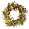 thumbnail image 1 of 24" Mixed Flowers Spring Wreath, 1 of 4