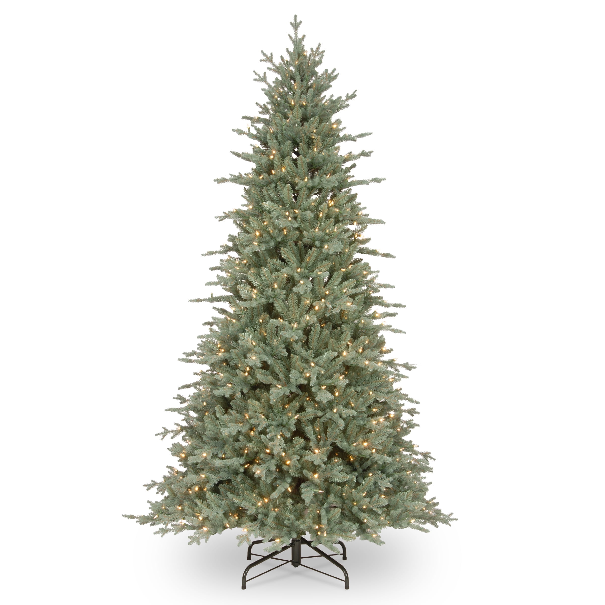 National Tree Company 7.5 ft Buckingham Blue Spruce Tree with Clear ...