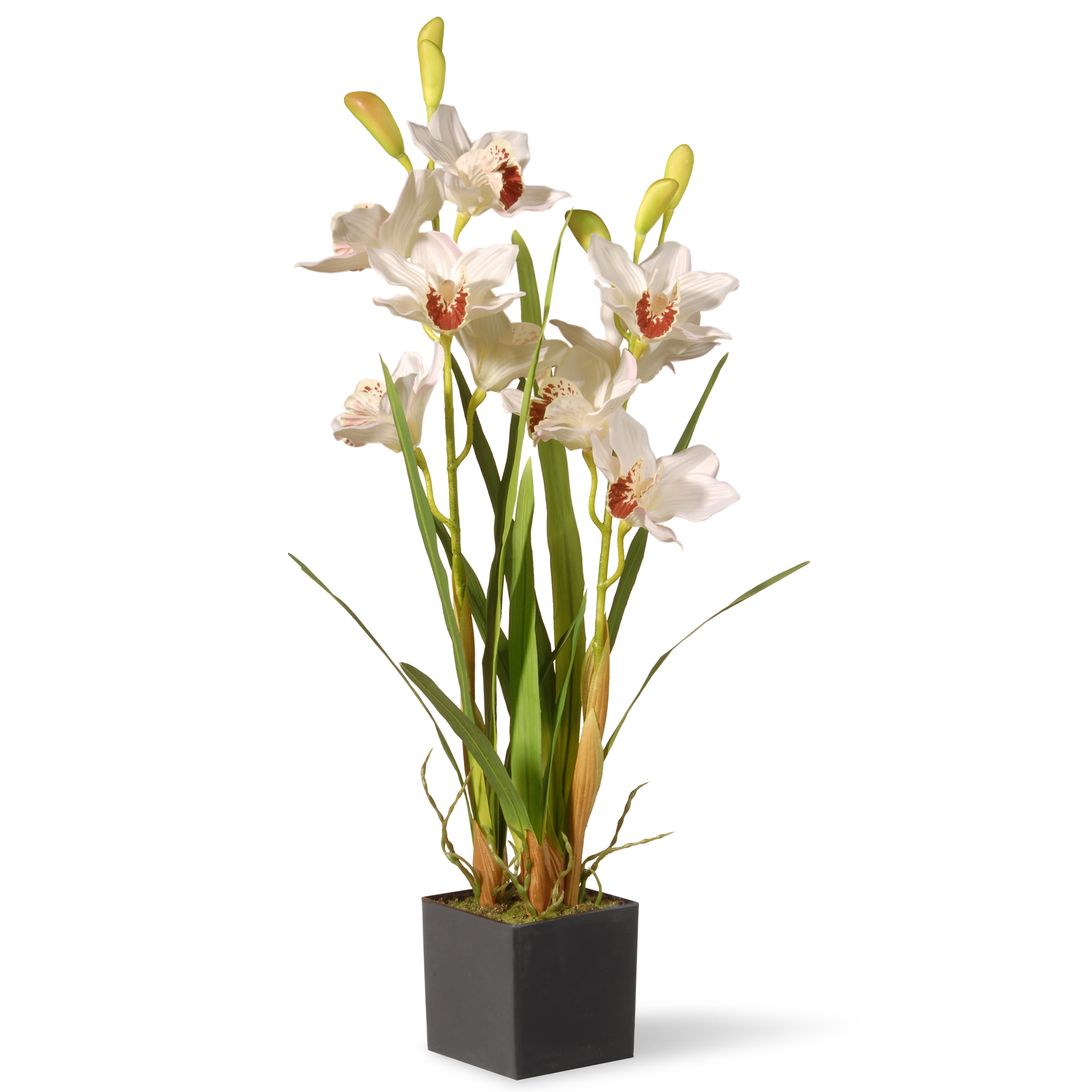 National Tree Artificial 33" White Orchid Flowers
