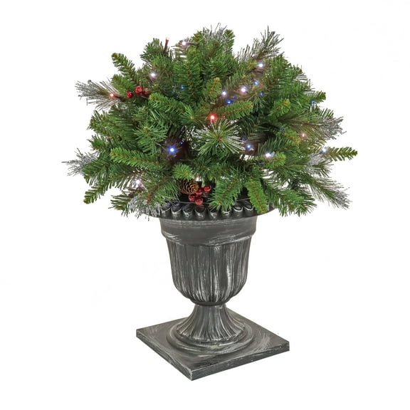 2 ft. Crestwood Spruce Porch Bush with Twinkly LED Lights