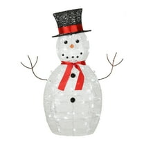 Open Box National Tree Company 36 Inch Prelit Snowman Decoration w/ Lights