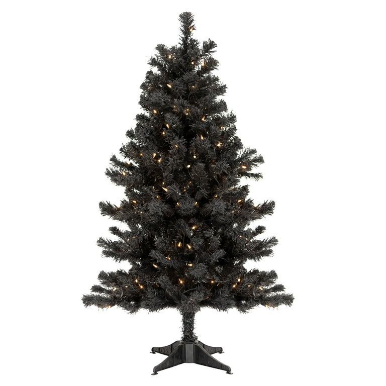 National Tree Company 4 Full Flocked Prelit Artificial Christmas