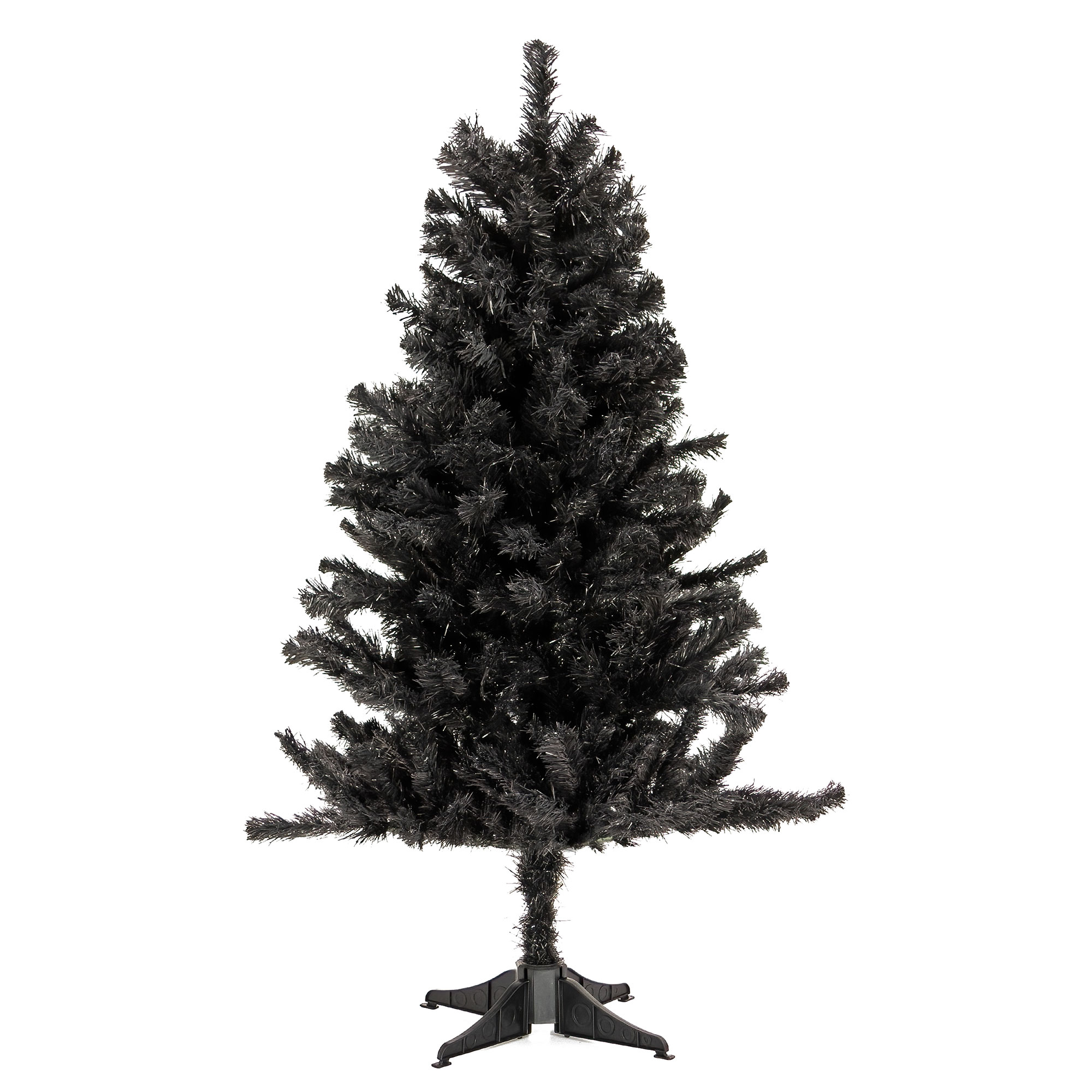 National Tree Company 4' Full Unlit Christmas Holiday Tree, Black