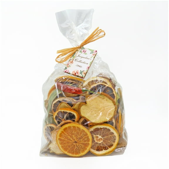 National Tree Company 6" 250 Gram Mixed Potpourri- Citrus, Sliced Red and Green Apples, Red Chiles, and Eucalyptus Leaves