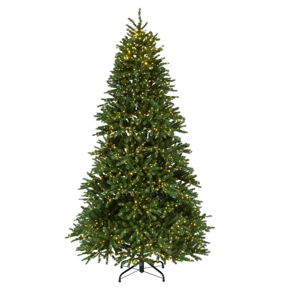 National Tree Company 7.5 ft. Jersey Fraser Fir Slim Tree with Dual Color LED Infinity Lights