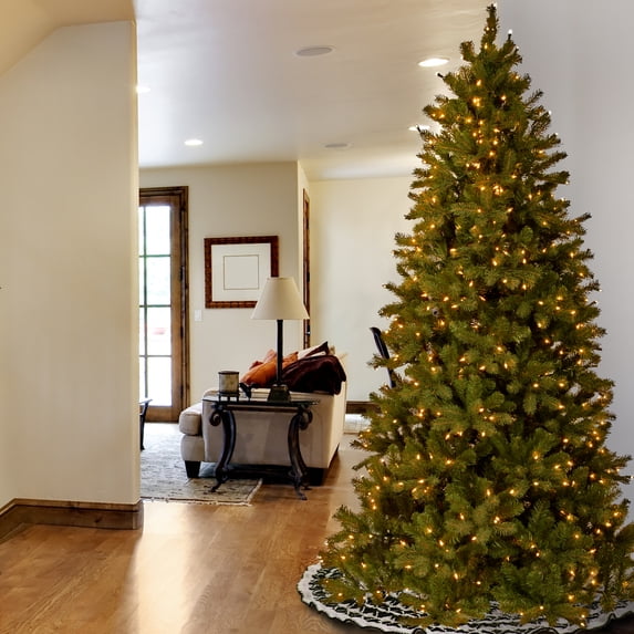 7.5 ft. Feel Real Downswept Douglas Slim Fir Hinged Tree with 600 Clear Lights