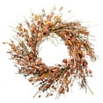 thumbnail image 1 of National Tree Company Artificial Autumn Wreath, Decorated with Wildflowers, Stems, Stalks, Autumn Collection, 22 in, 1 of 3