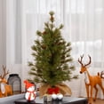 thumbnail image 1 of National Tree Company 3 ft. Artificial Christmas Tabletop Tree, Green, Pine Cones, Red Bow, Burlap Base, 1 of 4