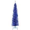 thumbnail image 1 of National Tree Company Artificial Christmas Tree, Blue Tinsel, Includes Stand, 6 feet, 1 of 6