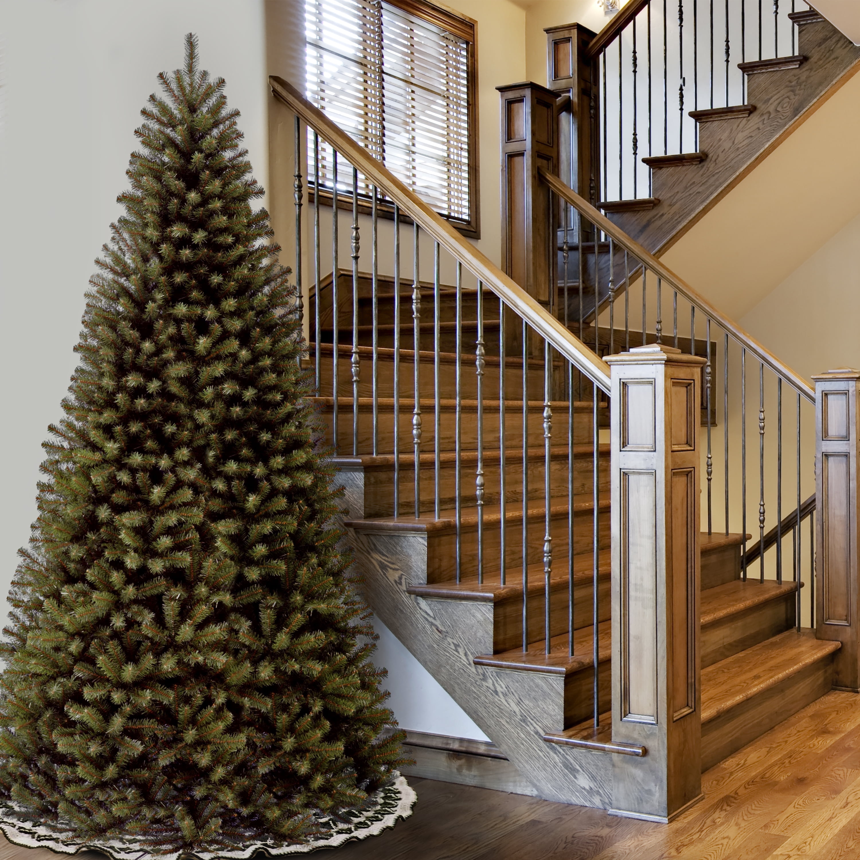 National Tree Company 16 ft. Artificial North Valley Spruce Christmas Tree, Green, Includes Stand