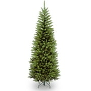 CC CHRISTMAS DECOR National Tree Company Artificial Slim Christmas Tree, Green, Kingswood Fir, Includes Stand, 6.5 Feet