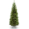 thumbnail image 1 of National Tree Company Artificial Slim Christmas Tree, Green, Kingswood Fir, Includes Stand, 6.5 Feet, 1 of 5